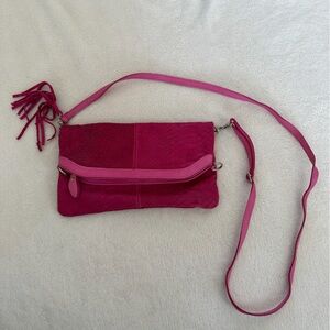 Elegant Pink Crossbody Bag